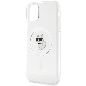 Etui Karl Lagerfeld IML Choupette MagSafe na iPhone 11 / Xr - przezroczyste