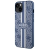 Etui Guess 4G Printed Stripes MagSafe na iPhone 14 - niebieskie