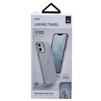 Etui Uniq LifePro Tinsel na iPhone 12 mini - przezroczyste