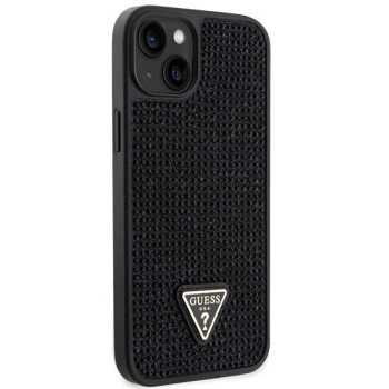 Etui Guess Rhinestone Triangle na iPhone 14 Plus - czarne