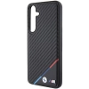 Etui BMW Carbon Tricolor Line MagSafe na Samsung Galaxy S24 - czarne