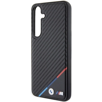 Etui BMW Carbon Tricolor Line MagSafe na Samsung Galaxy S24 - czarne