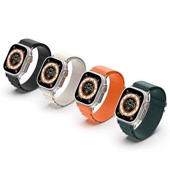 Sportowy pasek ze sprzączką do Apple Watch Ultra / 9 / 8 / 7 / 6 / SE / 5 / 4 / 3 / 2 / 1 (42, 44, 45, 49 mm) Dux Ducis Strap GS Version - czarny