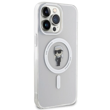 Etui Karl Lagerfeld IML Ikonik MagSafe na iPhone 15 Pro Max - przezroczyste