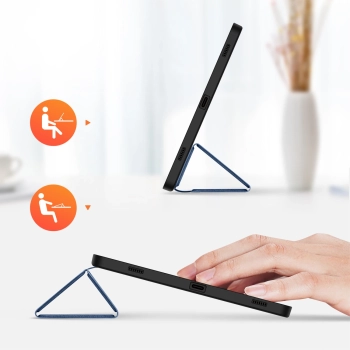 Etui z podstawką Dux Ducis Domo Samsung Galaxy Tab S9 FE - niebieskie