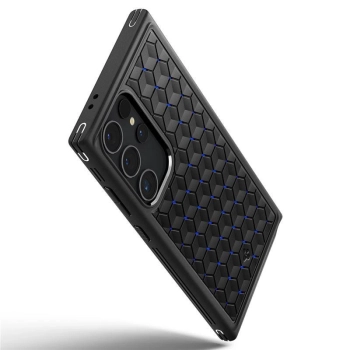 Etui Spigen Cryo Armor na Samsung Galaxy S24 Ultra - czarno-niebieskie