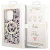 Etui Guess Flower MagSafe na iPhone 14 Pro Max - różowe