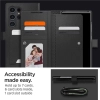 Etui Spigen Wallet S Plus na Samsung Galaxy S24 Ultra - czarne