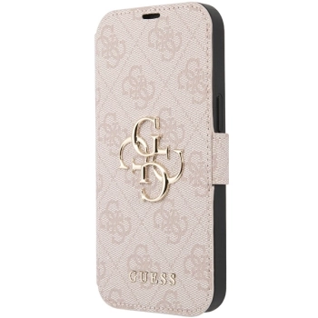 Etui Guess 4G Metal Logo na iPhone 15 / 14 / 13 - różowe