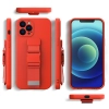 Rope case żelowe etui ze smyczą łańcuszkiem torebka smycz iPhone 13 mini ciemnozielony