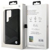 Etui BMW Signature Leather Crossing Lines Pattern na Samsung Galaxy S24 Ultra - czarne