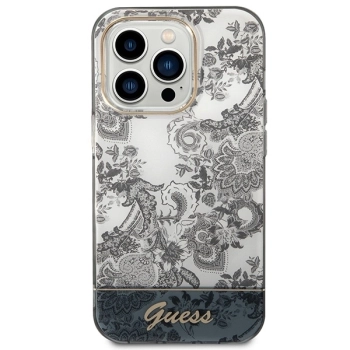 Etui Guess Porcelain Collection na iPhone 14 Pro Max - szare