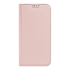 Etui do iPhone 15 Pro Max pokrowiec z klapką i portfelem Dux Ducis Skin Pro - różowe