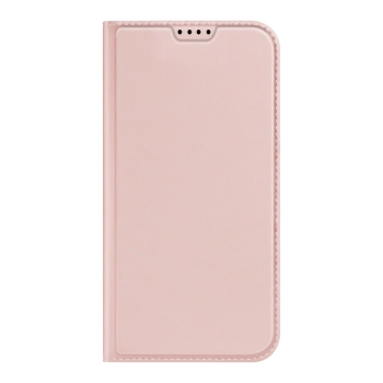 Etui do iPhone 15 Pro Max pokrowiec z klapką i portfelem Dux Ducis Skin Pro - różowe