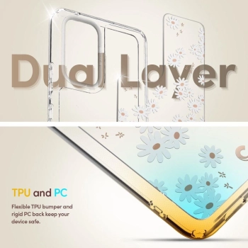 Etui Spigen Cyrill Cecile na Samsung Galaxy A53 5G - białe kwiaty