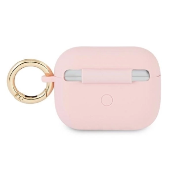 Etui Guess Silicone Vintage Script na AirPods Pro - różowe
