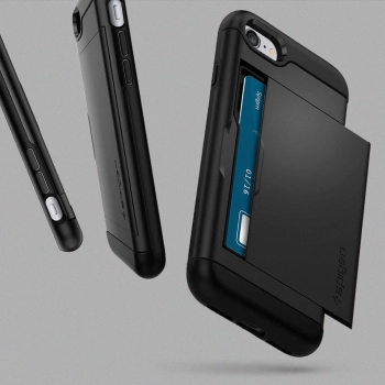 Etui Spigen Slim Armor CS na iPhone 7 / 8 / SE 2020 / SE 2022 - czarne