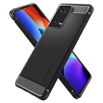 Etui Spigen Rugged Armor na Xiaomi Redmi Note 12 Pro+ 5G - czarny mat